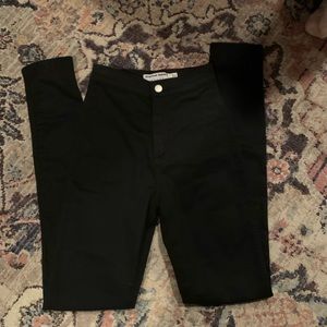 American Apparel high waist easy jeans black